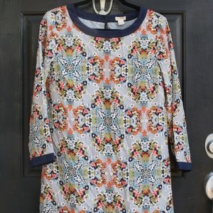 J. CREW Floral Shift Dress